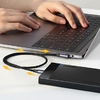 Ugreen US255 USB-C to USB-C kábel, 3m, 60W, szögletes (fekete) - 1. kép