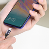 Ugreen US255 USB-C to USB-C kábel, 3m, 60W, szögletes (fekete) - 3. kép