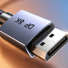 DisplayPort 1.4 kábel Ugreen DP120, 8K 60Hz, 32.4Gbps, 1m (fekete) - 1. kép