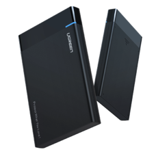 UGREEN US221 2,5 HDD / SSD külső meghajtó, SATA 3.0, USB-C, 50 cm (fekete)