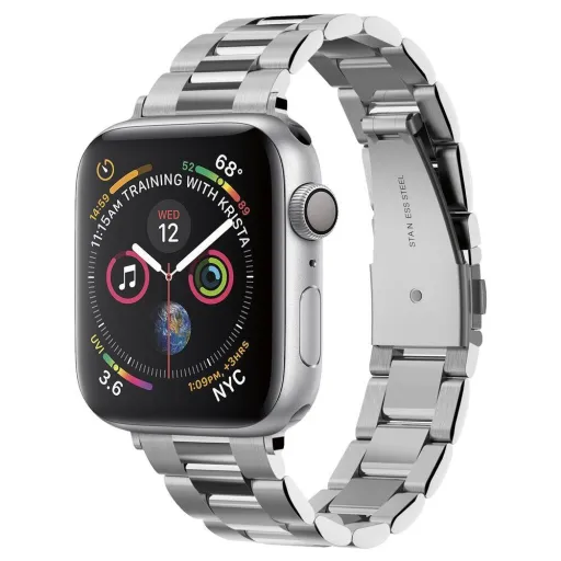 Spigen Modern Fit Apple Watch óraszíj 3/4/5/5/6/7/8/SE (38/40/41mm) ezüst