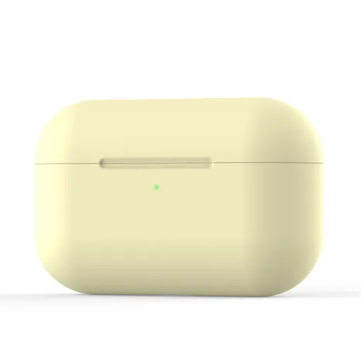 SMD A01 AirPods Pro 1/2 szilikon tok halvány sárga színben SMD A01 AirPods Pro 1/2 szilikon tok halvány sárga színben