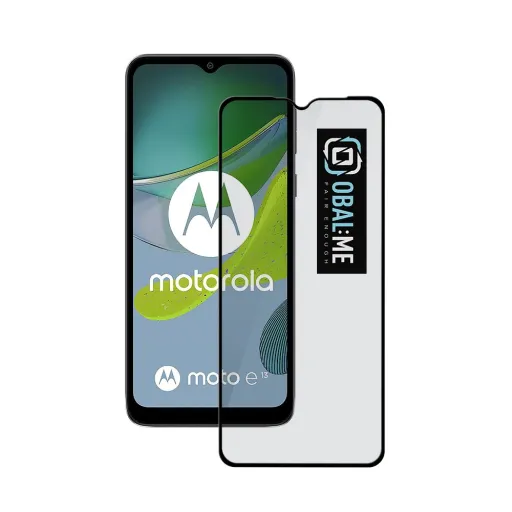 OBAL:ME 5D üvegfólia Motorola E13 fekete