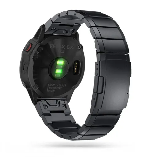 Tech-Protect SteelBand Karkötő Garmin Fenix 5/6/6 Pro/7 - Fekete