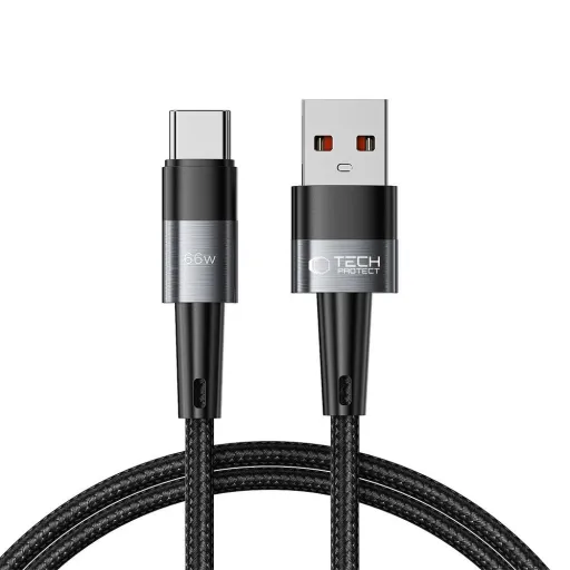 Tech-Protect UltraBoost USB-C / USB-C kábel 66W 6A 1m - szürke