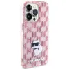 Original faceplate tok KARL LAGERFELD KLHCP15LHNCMKLP iPhone 15 PRO-hoz (Monogram / rózsaszín) - 2. kép
