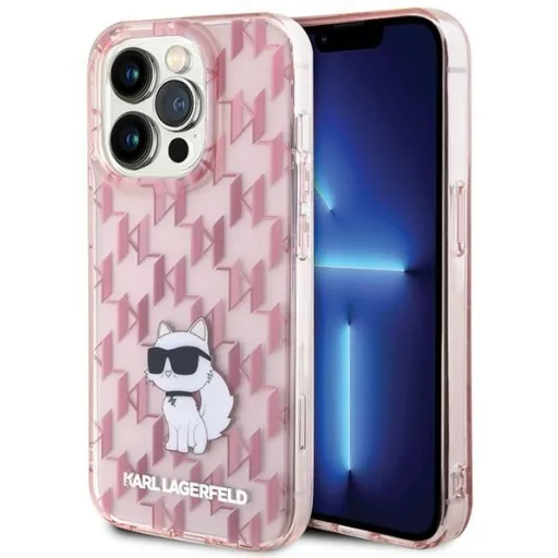 Original faceplate tok KARL LAGERFELD KLHCP15LHNCMKLP iPhone 15 PRO-hoz (Monogram / rózsaszín) Original faceplate tok KARL LAGERFELD KLHCP15LHNCMKLP iPhone 15 PRO-hoz (Monogram / rózsaszín)