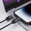 Tech-Protect UltraBoost mágneses 2 az 1-ben kábel USB-C - Lightning / USB-C PD 27W 3A 2m - fekete - 3. kép