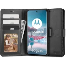 Tech-Protect pénztárca tok Motorola Edge 40 Neo - fekete