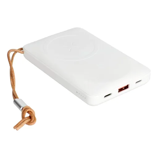 VEGER powerbank 10 000 mAh vezeték nélküli töltéssel MagSafe kompatibilitással PD QC3.0 2A 20W MagOn (VP1151 / W1151) fehér