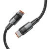 Tech-Protect UltraBoost Type-C / Type-C PD kábel 100W 5A 0.25m - szürke - 1. kép