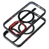 COLOR EDGE MAG COVER tok kompatibilis MagSafe-fel IPHONE 15 Plus fekete piros - 1. kép