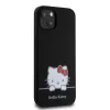 Hello Kitty Liquid Silicone Daydreaming Logo tok iPhone 13-hoz, fekete - 2. kép