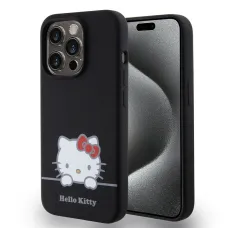 Hello Kitty Liquid Silicone Daydreaming Logo tok iPhone 15 Pro Black