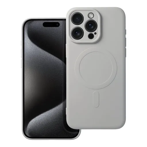 SILICONE MAG COVER tok kompatibilis a MagSafe technológiával iPhone 15 Pro Max titanium SILICONE MAG COVER tok kompatibilis a MagSafe technológiával iPhone 15 Pro Max titanium