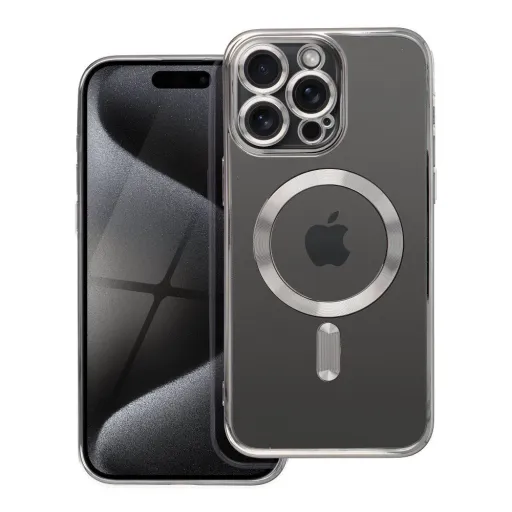 ELECTRO MAG COVER tok iPhone 15 Pro Max kompatibilis MagSafe-el, szürke titán ELECTRO MAG COVER tok iPhone 15 Pro Max kompatibilis MagSafe-el, szürke titán