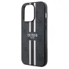 GUESS tok iPhone 15 Pro kompatibilis MagSafe technológiával GUHMP15LP4RPSK (4G Printed Stripes) fekete - 1. kép