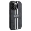 GUESS tok iPhone 15 Pro kompatibilis MagSafe technológiával GUHMP15LP4RPSK (4G Printed Stripes) fekete - 3. kép