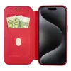 Smart Mag fliptok, kompatibilis MagSafe-el, iPhone 15 Pro Max piros tok - 1. kép