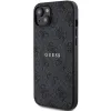 GUESS tok IPHONE 14-hez kompatibilis MagSafe GUHMP14SG4GFRK (4G Ring classic logo) fekete - 0. kép