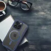 SMART MAG Fliptok kompatibilis MagSafe-fel - iPhone 15 Pro Max kék tok - 3. kép