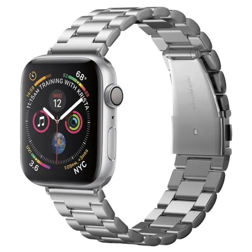 Spigen Modern Fit Apple Watch óraszíj 4/5/6/7/8/SE/Ultra (42/44/45/49mm) ezüst