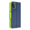 FANCY fliptok SAMSUNG A14 4G / A14 5G-hez tengerészkék / lime tok - 3. kép