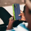 FANCY fliptok SAMSUNG A14 4G / A14 5G-hez tengerészkék / lime tok - 4. kép