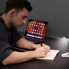 Glocusent Forgatható Vezeték Nélküli Lámpa, USB-C 1000mAh (Fehér) olvasólámpa - 2. kép