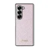 Original Case GUESS 4G Glitter Script GUHCZFD6HGGSHP tok Samsung Galaxy Z Fold 6 pink - 0. kép