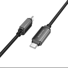 Borofone Cable BU53 Meteor - Type C to Type C - 60W 3A 1,2 méter fekete