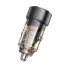 Borofone autós töltő BZ20 fliptok - USB + Type C - QC 3.0 PD 38W fekete - 1. kép