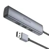 Borofone Adapter DH12 Fliptok 4 az 1-ben - USB 4xUSB 2.0 - 1,2 méter szürke - 2. kép