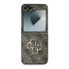 Original Case GUESS Leather 4G Metal Logo GUHCZF64GMGBR tok Samsung Galaxy Z Flip 6 barna - 0. kép