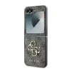 Original Case GUESS Leather 4G Metal Logo GUHCZF64GMGBR tok Samsung Galaxy Z Flip 6 barna - 4. kép