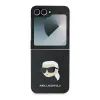 Eredeti Tok KARL LAGERFELD Saffiano Monogram KLHCZF6PGKSKIHK Samsung Galaxy Z Flip 6 fekete tok - 0. kép