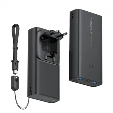 VEGER powerbank 10 000 mAh PD QC3.0 20W ACE100 (W1146) fekete