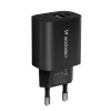 Wozinsky WGWCB USB-A USB-C 20W hálózati töltő - fekete - 0. kép