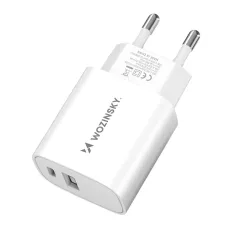 Wozinsky WGWCW USB-A USB-C 20W hálózati töltő - fehér