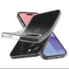 Spigen Crystal Flex, kristálytiszta - iPhone 15 Plus tok