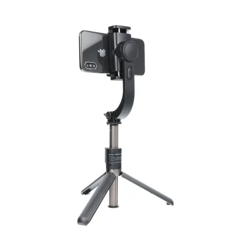 Combo selfie bot állvánnyal és távirányító bluetooth GIMBAL STABILIZÁTOR fekete SSTR-L08