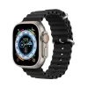 DUX DUCIS OCEAN WAVE szilikon szíj Apple Watch 38/40/41 mm fekete - 0. kép