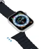 DUX DUCIS OCEAN WAVE szilikon szíj Apple Watch 42 / 44 / 45 mm grafit - 1. kép