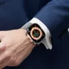 DUX DUCIS tok HAMO üvegfóliával Apple Watch Ultra / Ultra 2 49 mm ezüst - 3. kép