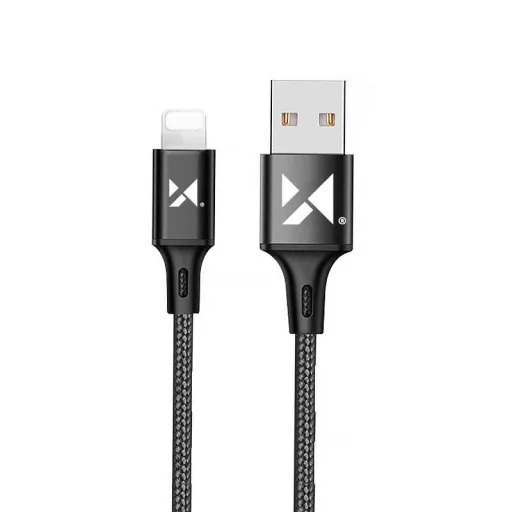 Wozinsky USB - Lightning kábel 2,4A 1m fekete (WUC-L1B)