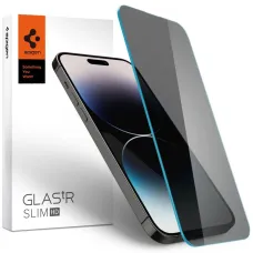 TEMPERED GLASS Spigen GLAS.TR SLIM IPHONE 14 PRO MAX PRIVACY üvegfólia