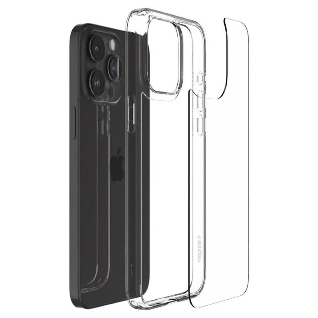  iPhone 15 Pro Crystal Clear Spigen AIRSKIN HYBRID tok - 11