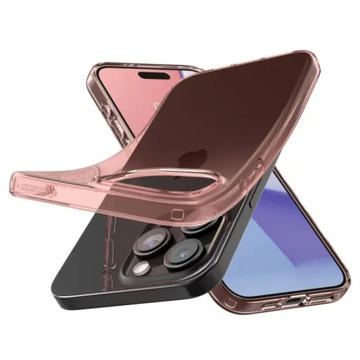 Spigen Crystal Flex, rose crystal - iPhone 15 Pro Max tok