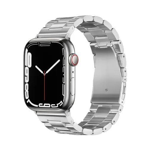 FORCELL F-DESIGN FA10 szíj Apple Watch 42 / 44 / 45 / 49 mm ezüst