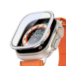 DUX DUCIS edzett üveg FLAS kerettel Apple Watch Ultra / Ultra 2 49 mm ezüst (üvegfólia)